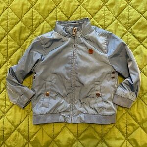 Janie and Jack Light Blue Kids windbreaker jacket